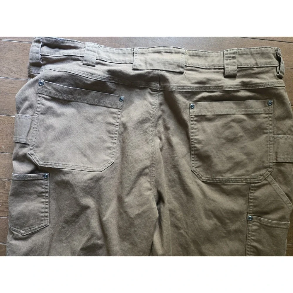 Duluth Trading Co Men's 44x34 Flex Firehose Pants Brown EUC